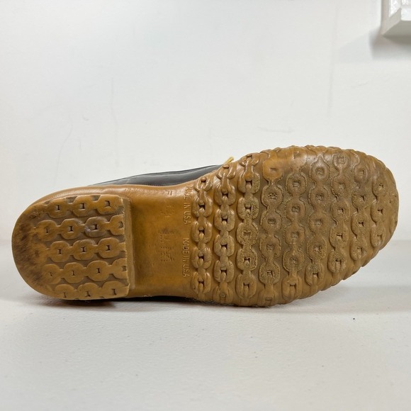 LL Bean Bean Boots Mens 9 M Leather Brown Rubber Waterproof‎ Made USA Duck VTG main image 8